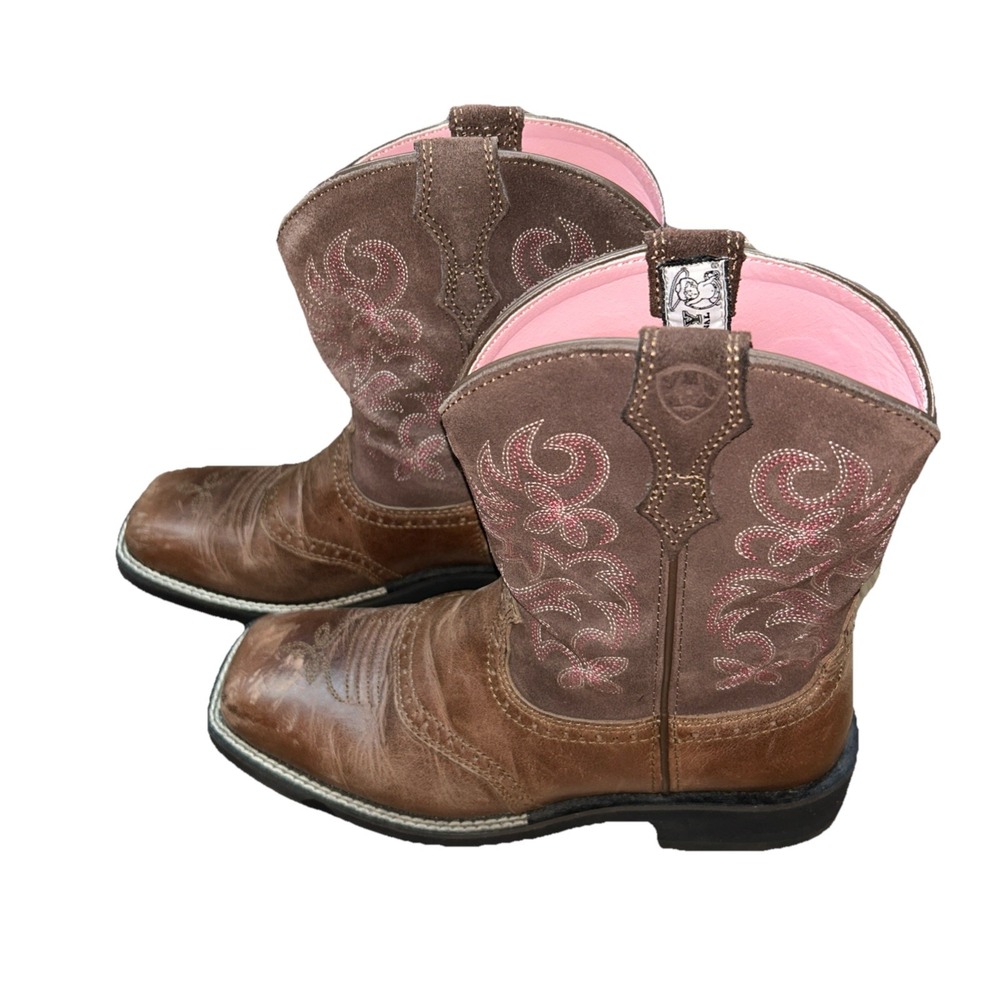 Ariat Boots: Women's Brown 10005913 Fat baby Square Toe Cowboy Boots, Size 6.5 - Picture 5 of 12